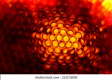 Abstract distortion circle pattern