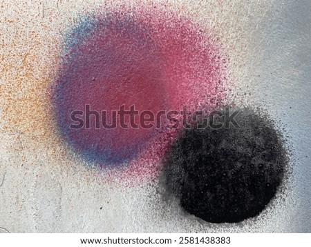 abstract dot scribbles on white wall