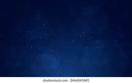 Abstract dot white blue pattern gradient texture technology background. - Powered by Shutterstock