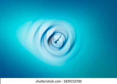 Abstract drop with motion and shift of Doppler effect