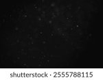 abstract dust particles over black background for overlay