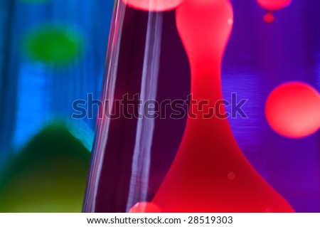 Abstract effect with 2 lava lamps