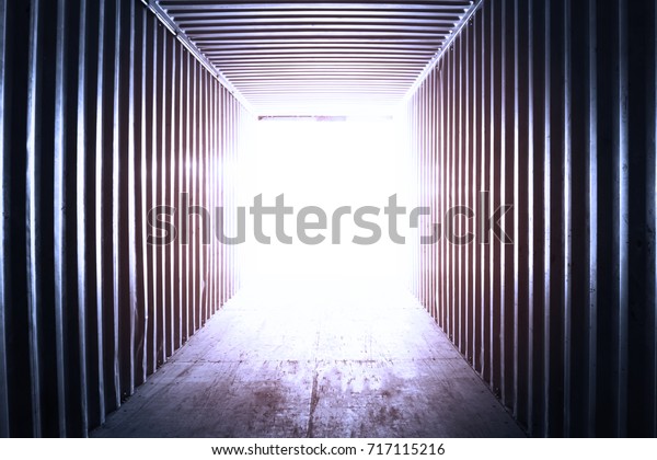 Abstract Empty Side Container Shipping Blank Stock Photo (Edit Now ...
