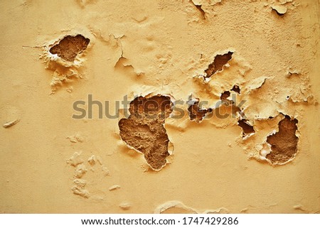 Similar – Image, Stock Photo wall with torn wallpaper in old house