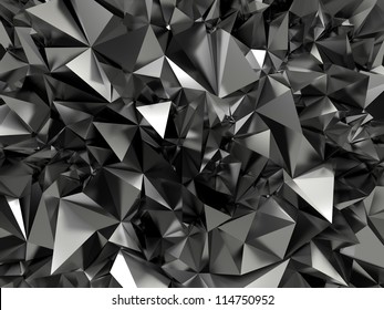 Abstract Faceted Crystallized Background