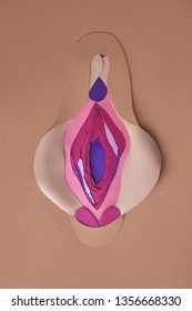 
Abstract female vagina. gynecology and medicine for women. female genitals. woman masturbation and sex concept. Vagina and clitoris symbol.