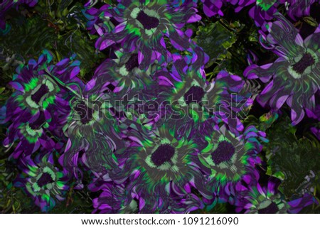 An abstract filtered floral background image.