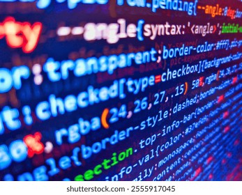 Abstract financial background. Website programming code. Stock market trading graph and candlestick chart for financial investment concept. Grow up coins for investment and saving concept.