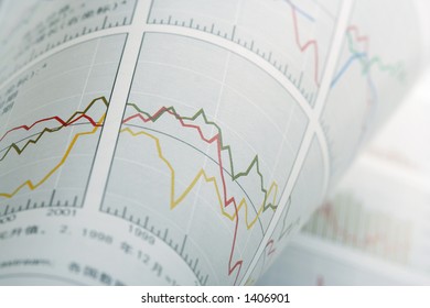 Abstract Financial Chart Background