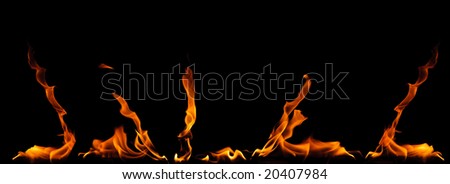 Abstract fire flames