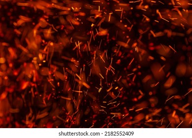 Abstract Fire Sparks And Embers Background