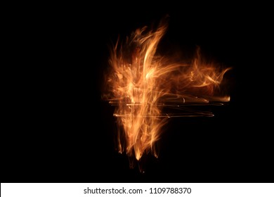 Abstract flame texture for background. - Shutterstock ID 1109788370