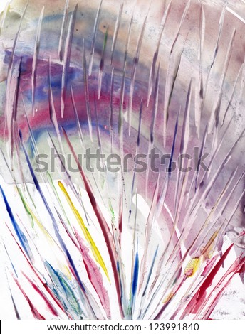 Abstract Flower, Abstract painted canvas as multicolor background