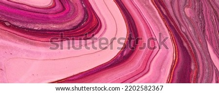 Abstract fluid art background light purple and lilac colors. Liquid marble. Acrylic painting on canvas with pink gradient. Watercolor backdrop with rose wavy pattern. Stone section.