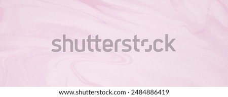 Abstract fluid art background light purple and white colors. Liquid marble. Acrylic painting on canvas with lilac gradient. Watercolor backdrop with wavy pink pattern. Stone section.