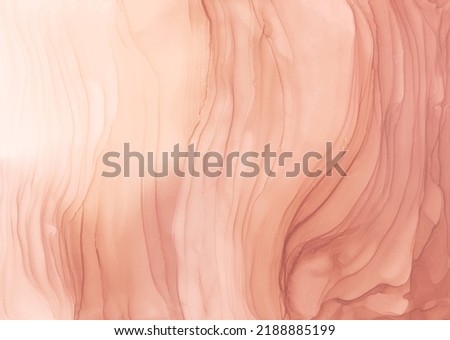 Abstract fluid art painting in alcohol ink technique. Liquid light texture with flows and lines waves. Designed for wall art, card and wedding decoration. Soft background with pastel beige color.