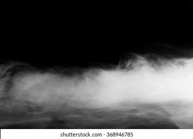 Abstract Fog Or Smoke Move On Black Color Background