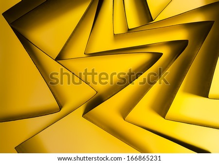 Abstract folded paper sheets