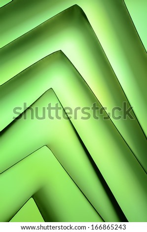 Abstract folded paper sheets