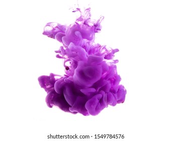 Abstract Formed By Color Dissolving In Water