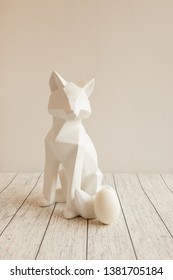 Abstract fox figure . Polygonal art. Abstract backtop. Web design background.