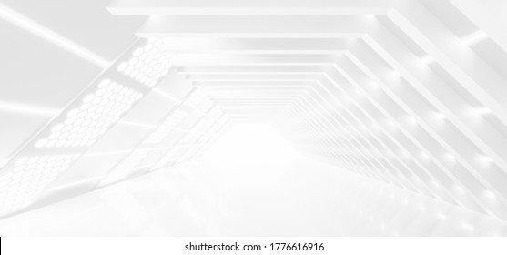 Abstract Futuristic empty floor and room Sci-Fi Corridor With light for showcase,room,interior,display products.Modern Future cement floor and wall background technology interior concept.3d render - Powered by Shutterstock