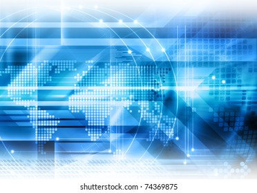 Abstract futuristic global background