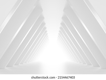 Abstract futuristic light corridor interior, Modern minimal background, 3D Rendering - Shutterstock ID 2154467403