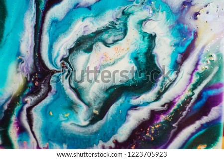 Abstract and geode painting, resin and multi medium