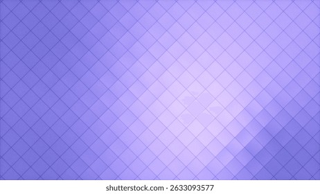 Abstract geometric background featuring a subtle gradient of light purple hues. A repeating diamond pattern creates a modern and elegant texture, perfect for various design projects.