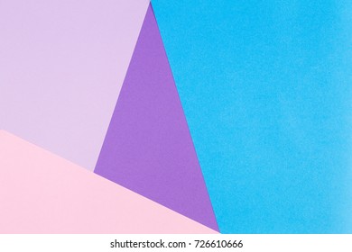 Abstract geometric paper background. Blue, pink and purple colors - Shutterstock ID 726610666