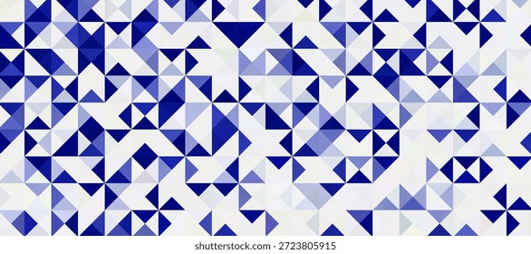 Abstract Geometric Triangle Pattern Background, Modern Polygon Mosaic Design, Seamless Vector Illustration for Creative Projects. 