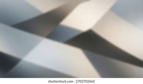 Abstract Geometry Silver and Grey angular shapes.