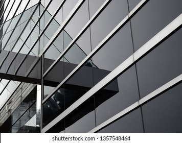 Abstract glass building