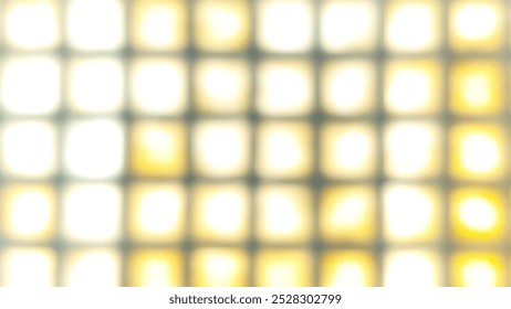 Abstract glowing patterns mozaic. LED ecstatic ceiling. Blink square led in the ceiling of the room. Light abstract background