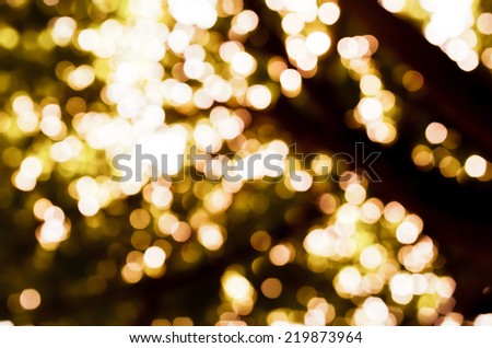 Abstract gold blur background with copy space
