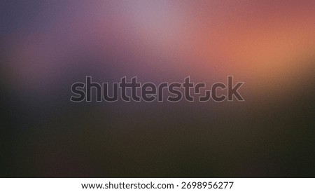 An abstract gradient background featuring soft orange and purple tones with a subtle grain texture.