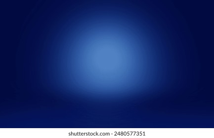Abstract gradient Blue Background. Smooth dark Blue