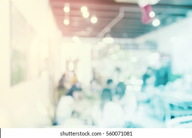 Abstract Gradient Blurred Focus Bokeh University Market Place Shop Customer Background. Factory People Office Light Cafe Cafeteria Bar Modern Content, Retail Sale Setting Marketplace Wallpaper. Gift