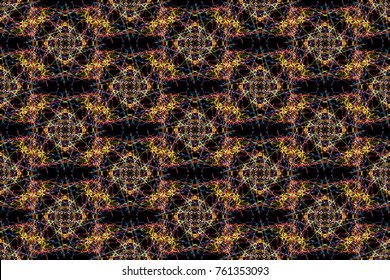 Abstract graphic pattern. Seamless tile background. Silk symmetry seamless pattern series.