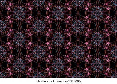 Abstract graphic pattern. Seamless tile background. Silk symmetry seamless pattern series.
