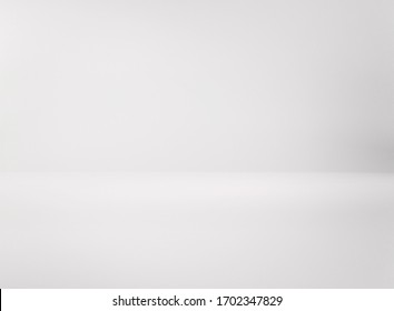 Abstract Gray Background, White Backdrop.