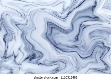 Abstract gray Marble ink acrylic painted waves texture background. pattern can used for wallpaper or skin wall tile luxurious