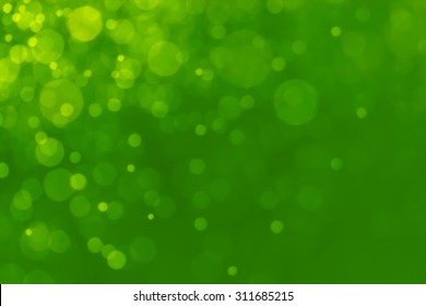 Abstract Green Bokeh Background