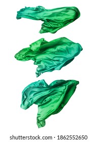 abstract green fabric in motion - Shutterstock ID 1862552650
