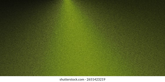 Abstract Green Textured Background: Dramatic Spotlight, Dark Vignette, Moody Atmosphere.