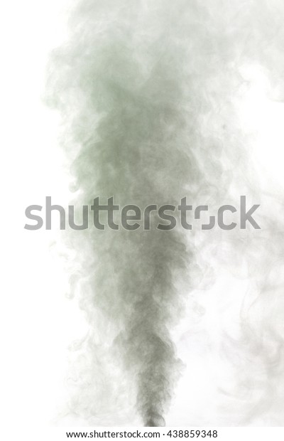 Abstract green-gray water vapor on a white
background. Texture. Design elements. Abstract art. Steam the
humidifier. Macro
shot.