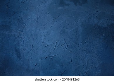 Abstract grunge blue navy Background, Texture. Beautiful empty stucco wall. Textured rough dark blue Surface. Creative Web banner or Wallpaper With Copy Space - Shutterstock ID 2048491268