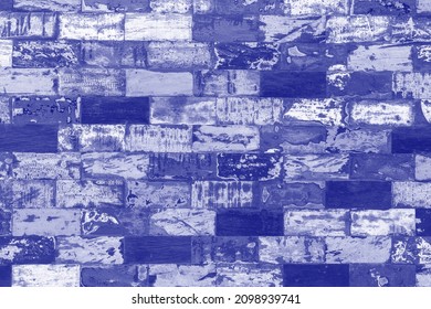 Abstract grunge old color wood texture background, close up. Trendy color of the year 2022 . Ultra Violet creative and moody color of the picture