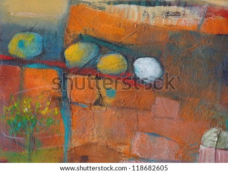 Abstract grunge orange background